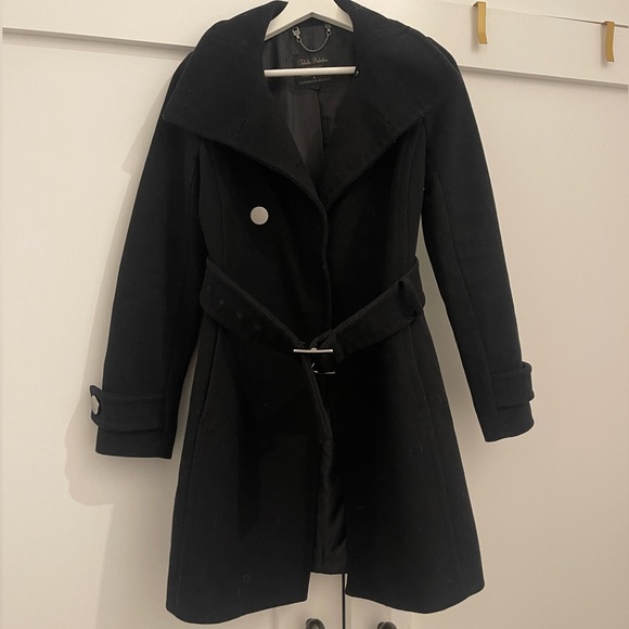 Aritzia Babaton XXS Wool/Cashmere blend coat black - Picture 1 of 6